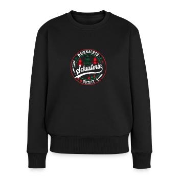 Schusterin Weihnachten Schusterei XMAS Outfit - Frauen Premium Bio Pullover - Schwarz - Vorne - Julia (174cm)