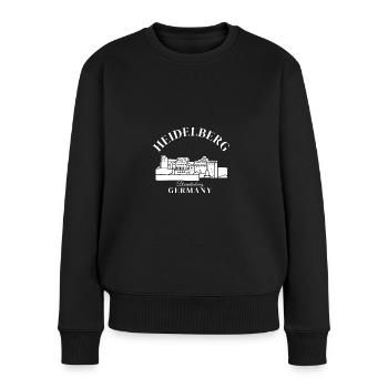 Heidelberg Germany brandenburg Deutschland - Frauen Premium Bio Pullover - Schwarz - Vorne - Julia (174cm)
