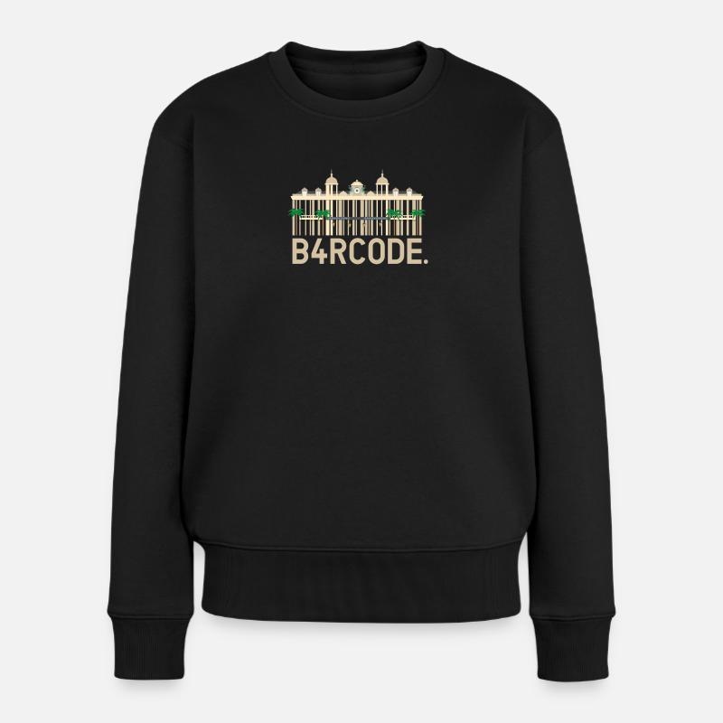 B4RCODE. Monaco - Frauen Premium Bio Pullover - Schwarz