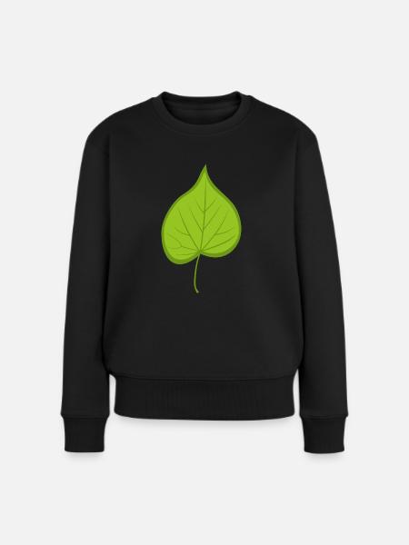 Linde - Frauen Premium Bio Pullover - Schwarz