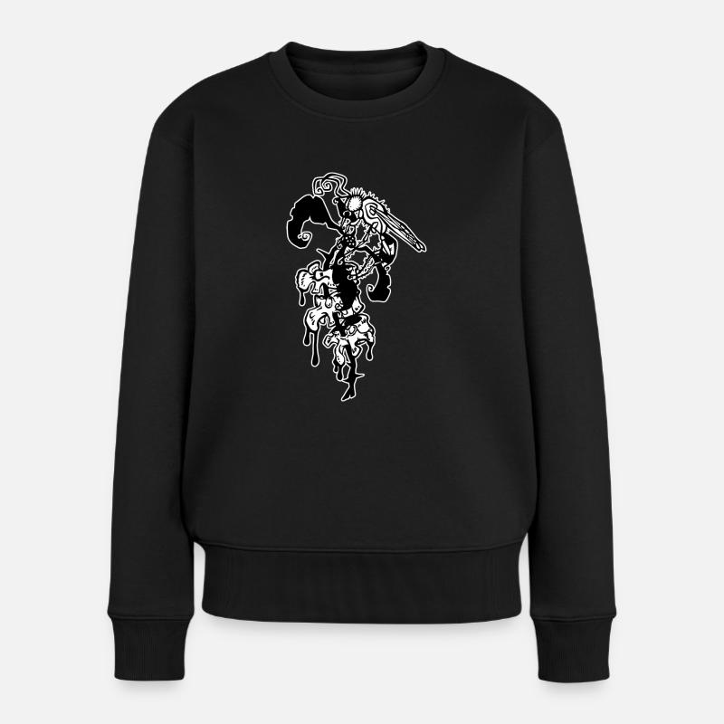 guêpe effrayante - Pull Premium bio Femme - noir