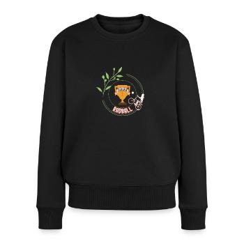 Radball Siegerin Radballerin Spielerin Turnier - Frauen Premium Bio Pullover - Schwarz - Vorne - Julia (174cm)