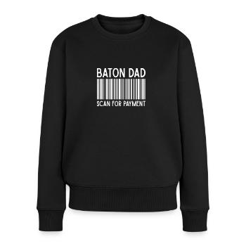 Bâton Twirling Staff Jonglage Gymnastik mit Stab - Frauen Premium Bio Pullover - Schwarz - Vorne - Julia (174cm)