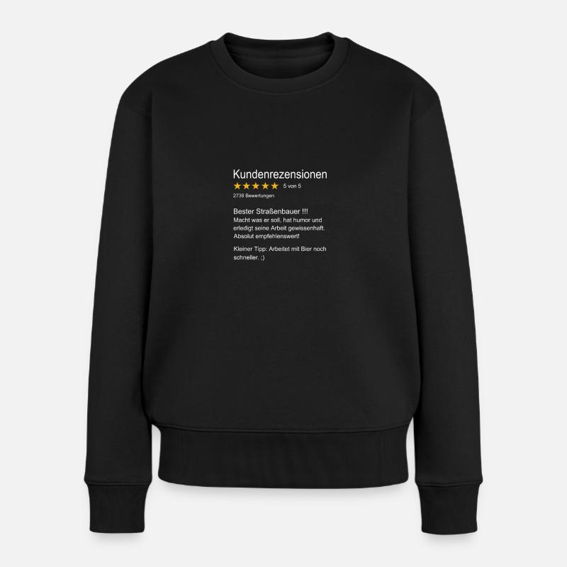 Straßenbauer Zunft - Straßenbauer - Frauen Premium Bio Pullover - Schwarz