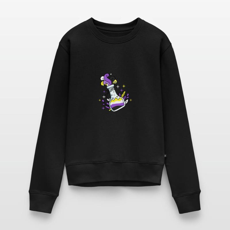 Nonbinary Pride Zaubertrank Nonbinary Pride Frauen Premium Bio Pullover