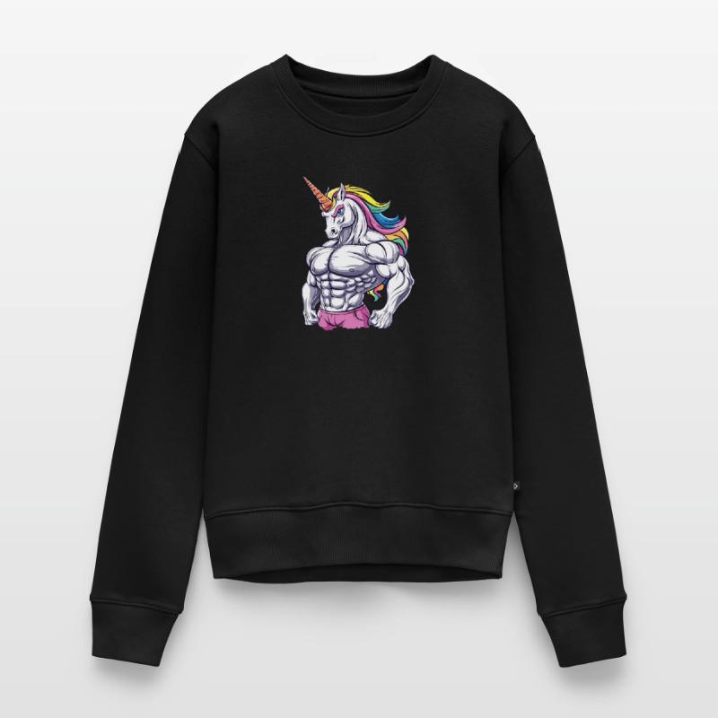 Gym Einhorn Frauen Premium Bio Pullover