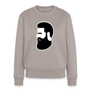 Chiller Beard - Women's Premium Organic Jumper - taupe - Front - Julia (174cm)