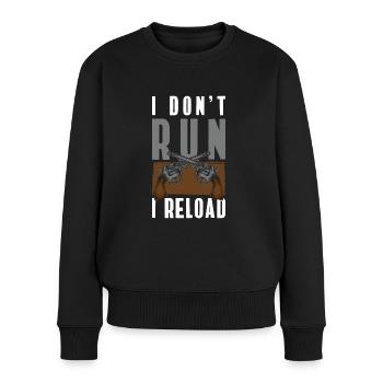Gun Club Tir Zone de tir - Pull Premium bio Femme - noir - Devant - Julia (174cm)