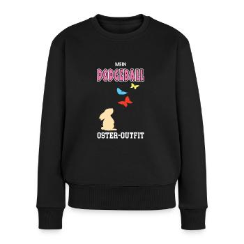 Dodgeball Oster Outfit Ostergeschenk Dodgeballerin - Frauen Premium Bio Pullover - Schwarz - Vorne - Julia (174cm)
