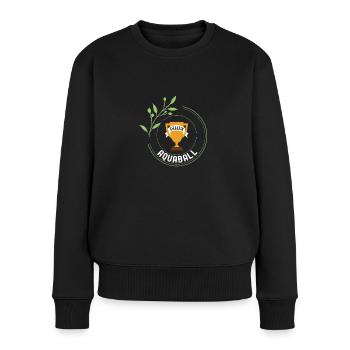 Aquaball Siegerin Gewinner Turnier Meisterschaft - Frauen Premium Bio Pullover - Schwarz - Vorne - Julia (174cm)