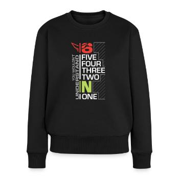 When life gets you down - Motorcycle / Motorrad - Frauen Premium Bio Pullover - Schwarz - Vorne - Julia (174cm)