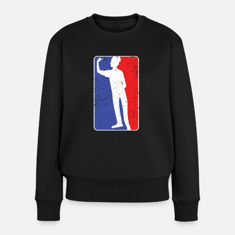 CONCEPTION DE JOUEUSE DE FLÉCHETTES - Pull Premium bio Femme - noir
