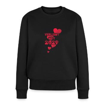 Jahrgang 2029 - Frauen Premium Bio Pullover - Schwarz - Vorne - Julia (174cm)