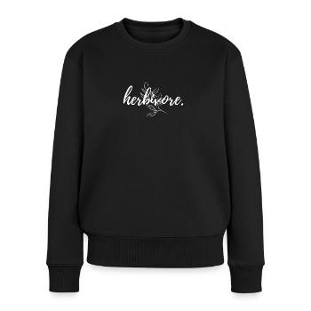 Herbivore - Frauen Premium Bio Pullover - Schwarz - Vorne - Julia (174cm)