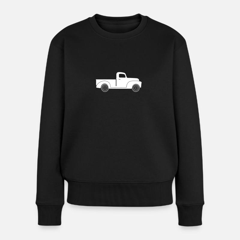 Pick-up - Frauen Premium Bio Pullover - Schwarz