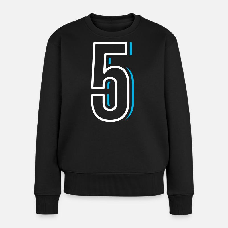 Numéro 5 - Cinq - Pull Premium bio Femme - noir