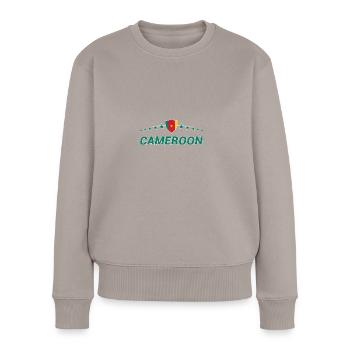 Cameroon - Women's Premium Organic Jumper - taupe - Front - Julia (174cm)