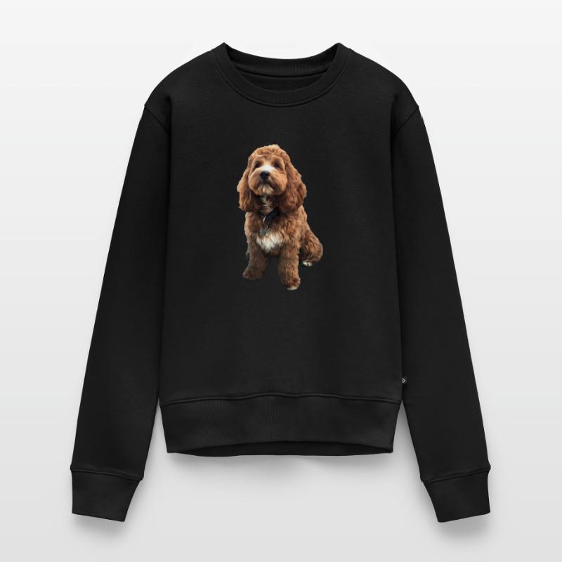 Chiot chien Cavapoo mignon Pull Premium bio Femme