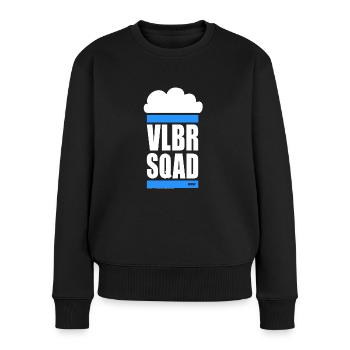 VOLLBIER SQUAD - Uniform - Frauen Premium Bio Pullover - Schwarz - Vorne - Julia (174cm)