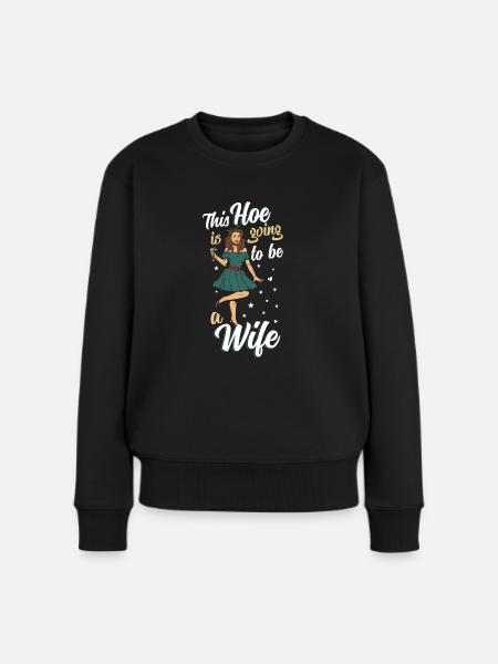 Wedding bride - Women's Premium Organic Jumper - black