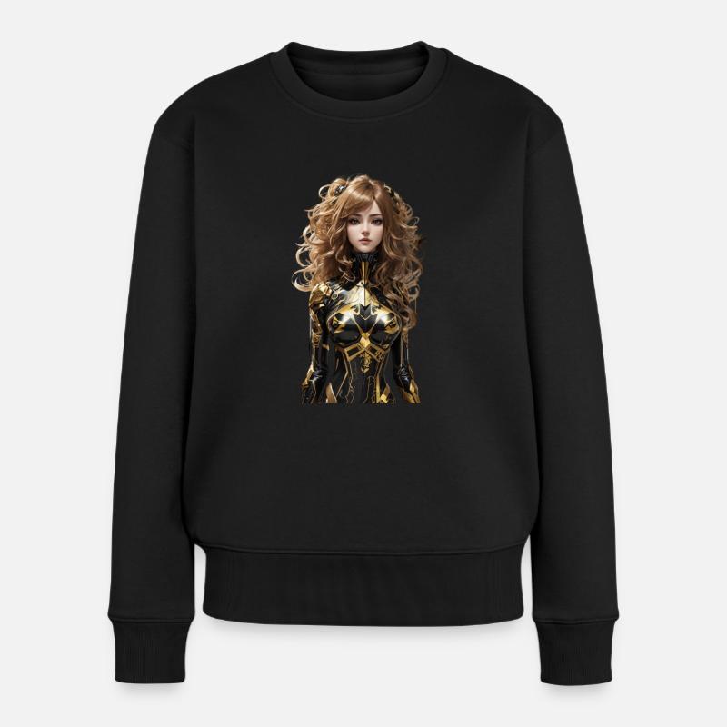 Anime - Women's Premium Organic Jumper - black
