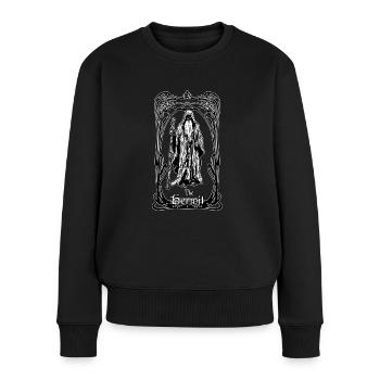 The Hermit tarot card - Women's Premium Organic Jumper - black - Front - Julia (174cm)