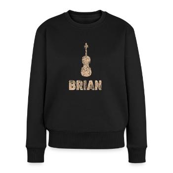 Cello Brian - Frauen Premium Bio Pullover - Schwarz - Vorne - Julia (174cm)