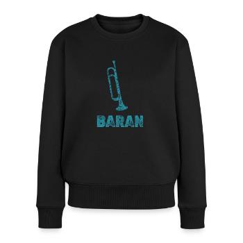 Baran (en anglais seulement) - Pull Premium bio Femme - noir - Devant - Julia (174cm)