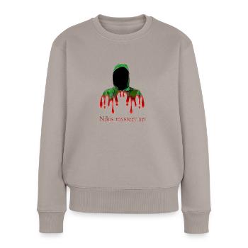 Nikis mystery art - Frauen Premium Bio Pullover - Taupe - Vorne - Julia (174cm)