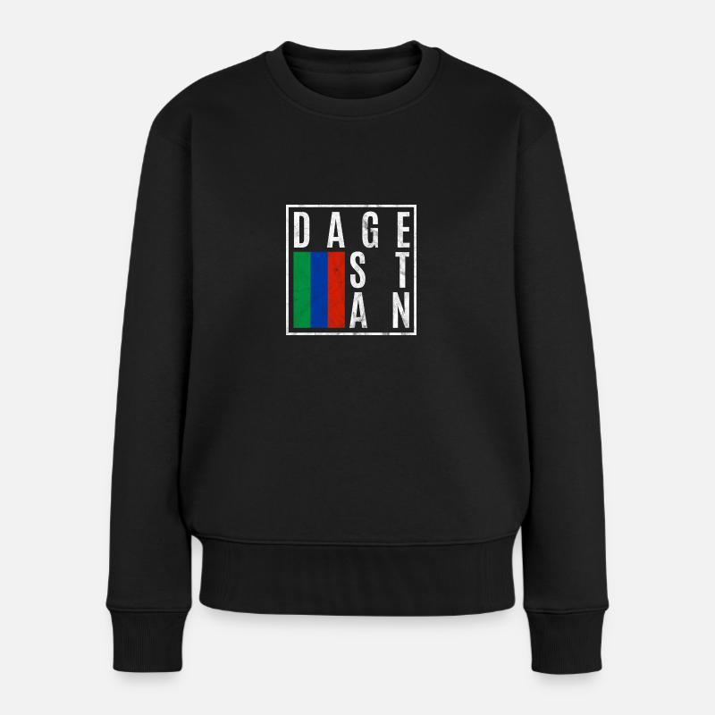 Dagestan - Frauen Premium Bio Pullover - Schwarz
