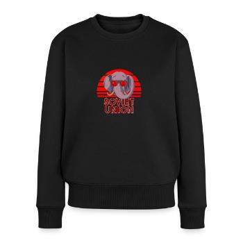 Union soviétique - Pull Premium bio Femme - noir - Devant - Julia (174cm)