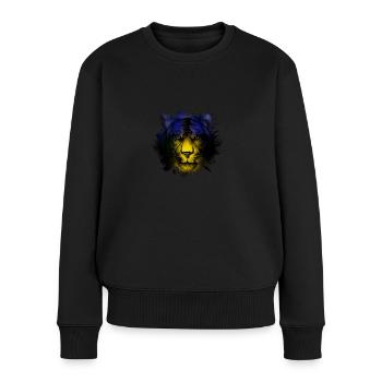 Guadeloupe - Frauen Premium Bio Pullover - Schwarz - Vorne - Julia (174cm)