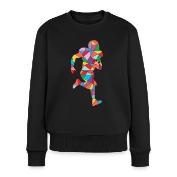 Football américain Joueur de football Garçons Football - Pull Premium bio Femme - noir - Devant - Julia (174cm)