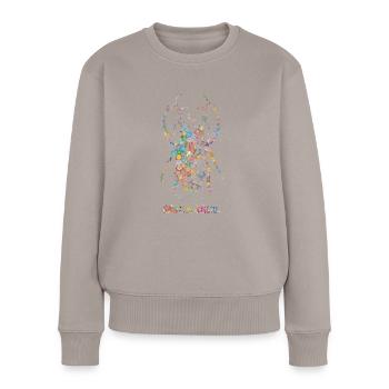 Scarabée Goliathus Goliatus - Pull Premium bio Femme - taupe - Devant - Julia (174cm)