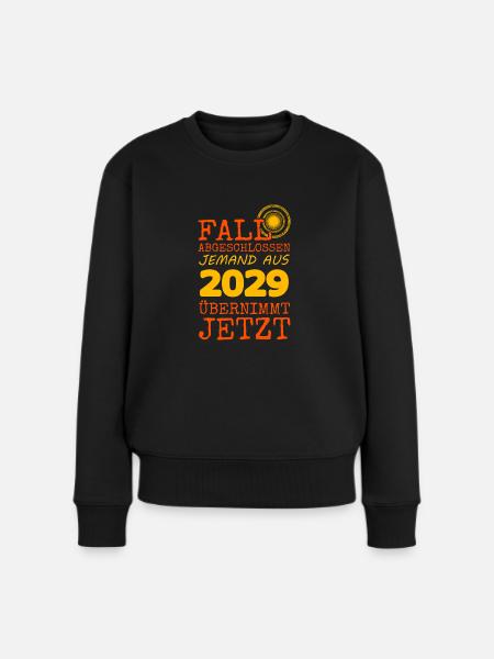 Fall 2029 - Frauen Premium Bio Pullover - Schwarz