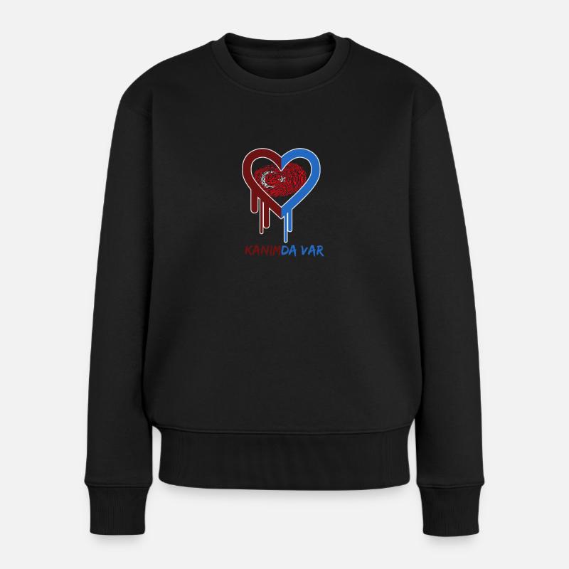 Kanimda Var - Frauen Premium Bio Pullover - Schwarz