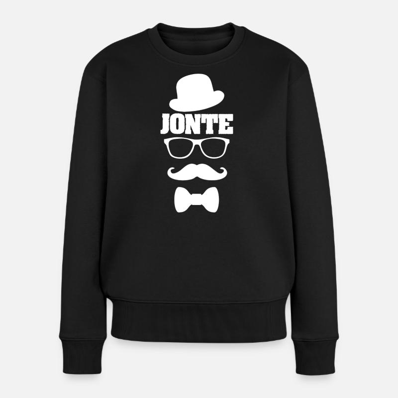 JONTE - Pull Premium bio Femme - noir