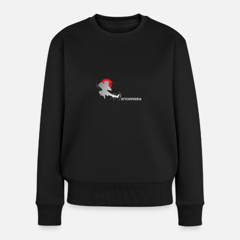 Atychiphobie - kick it - Pull Premium bio Femme - noir