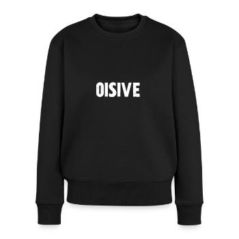 oisive - Pull Premium bio Femme - noir - Devant - Julia (174cm)
