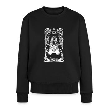Carte tarot Justice - Pull Premium bio Femme - noir - Devant - Julia (174cm)