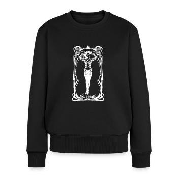 Carte tarot La force - Pull Premium bio Femme - noir - Devant - Julia (174cm)