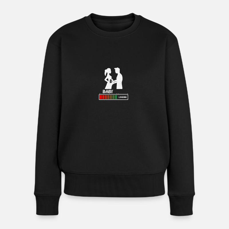 Chargement de bébé - Papa de naissance Papa - Pull Premium bio Femme - noir