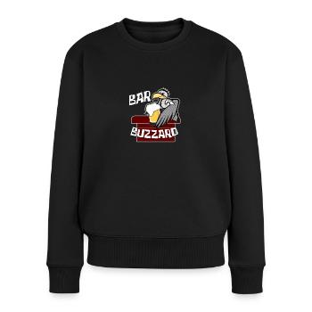 Bar Buzzard Comedy Drinking - Women's Premium Organic Jumper - black - Front - Julia (174cm)