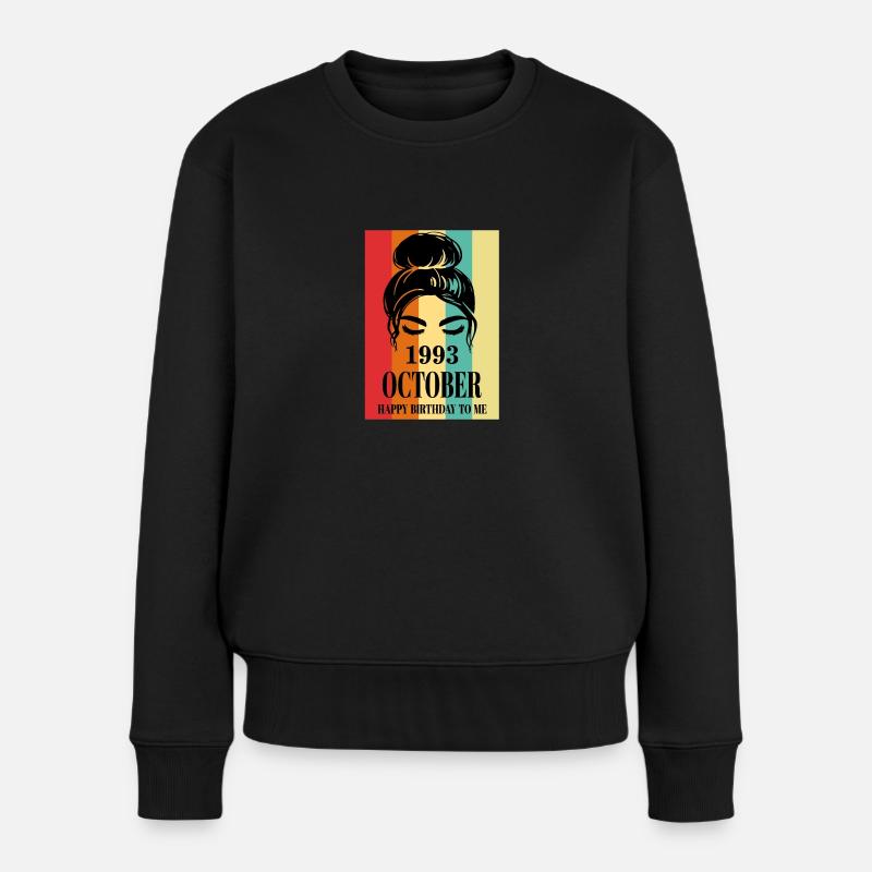 Octobre 1993 Joyeux anniversaire à moi - Pull Premium bio Femme - noir