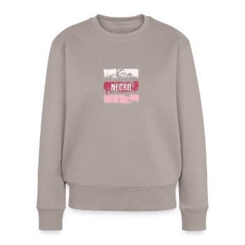 Negril Jamaika Urlaub Souvenir Abstrakt Künstlerisch - Frauen Premium Bio Pullover - Taupe - Vorne - Julia (174cm)