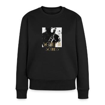 Soulful Sounds - Pour les mélomanes - Pull Premium bio Femme - noir - Devant - Julia (174cm)
