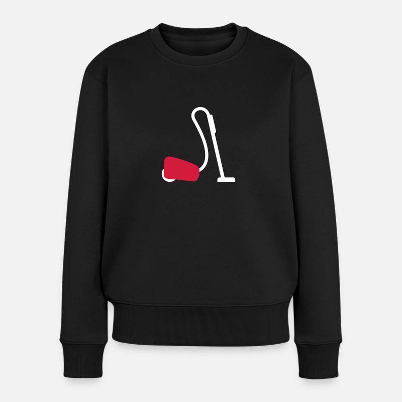 Staubsauger - Frauen Premium Bio Pullover - Schwarz