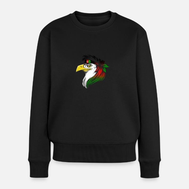Afghanistan - Frauen Premium Bio Pullover - Schwarz