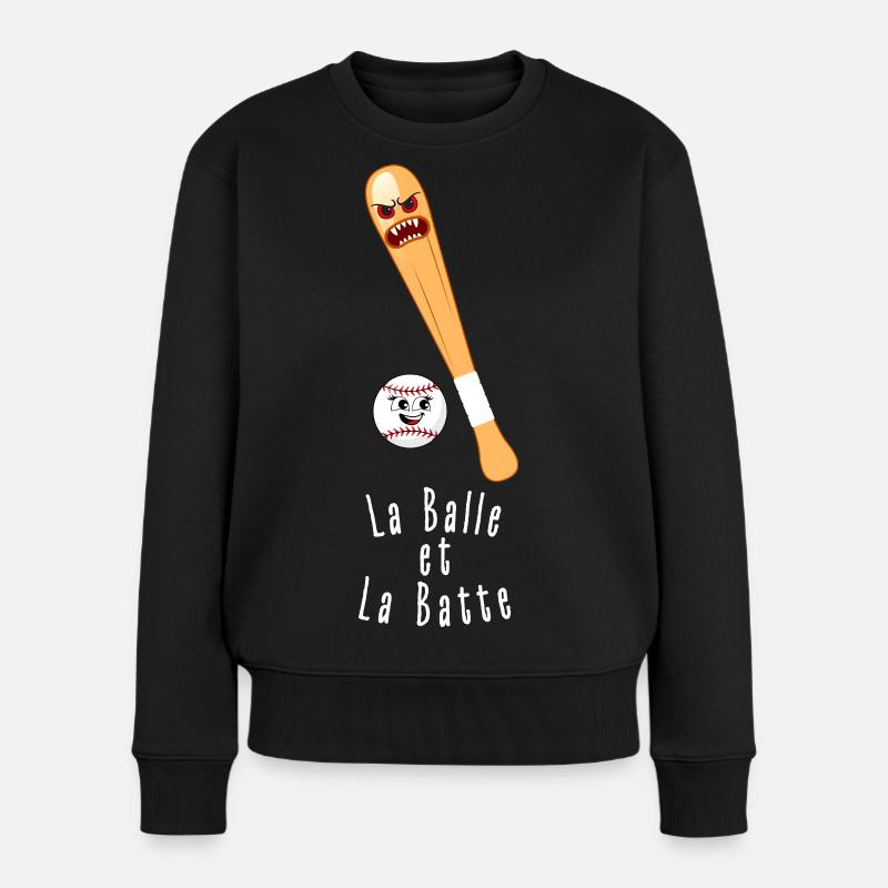 La Balle et La Batte - Pull Premium bio Femme - noir