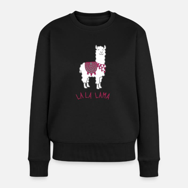 La La Lama - Pull Premium bio Femme - noir